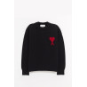 AMI NOIR ROUGE CREWNECK SWEATER